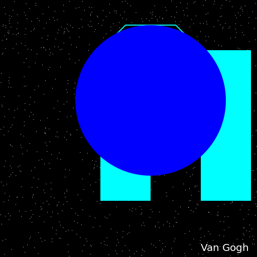 The Pillars of God by Van Gogh - DrawGPT