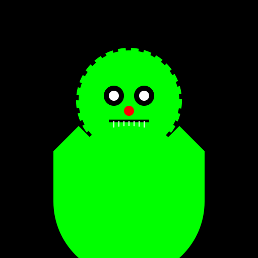 Scary Mutant Zombie - DrawGPT