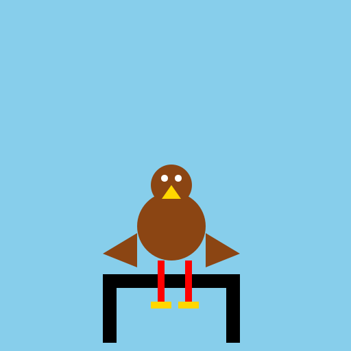 A turkey on a skateboard - DrawGPT