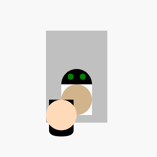 A drawing of a couple taking a selfie in front of a mirror. - DrawGPT