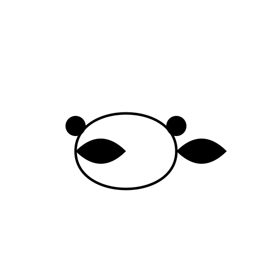 Circular, Hand Drawn Vine with Flowers (Black and White) - DrawGPT