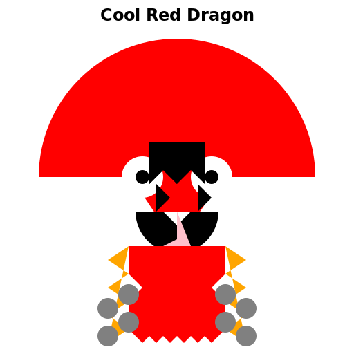 Cool Red Dragon - DrawGPT