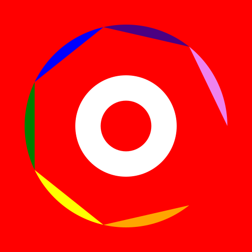 Flag of Japan with a Rainbow Circle on a Red Background - DrawGPT