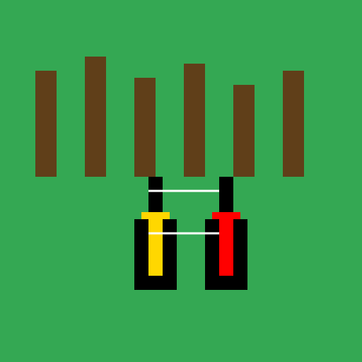 Two Men Fighting in a Forest - DrawGPT