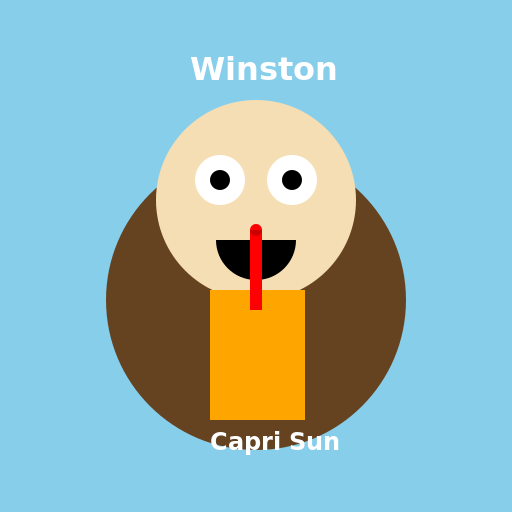 Winston Drinking Capri Sun - DrawGPT