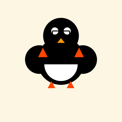 Fiery Penguin - DrawGPT
