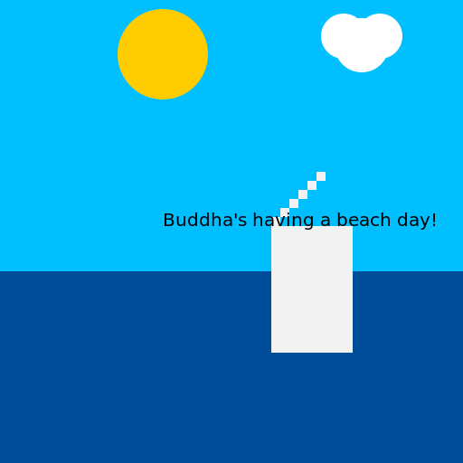 Buddha and Ocean - AI Prompt #15191 - DrawGPT