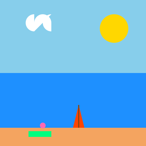 A Day at the Beach, Hold the Sunburn - DrawGPT