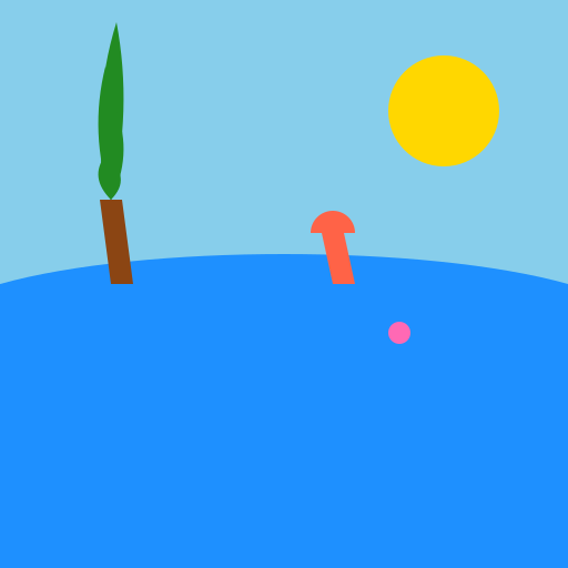 Splashing Good Beach Day - DrawGPT