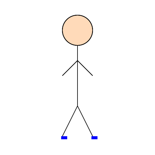 Chillaxing Stick Figure Standing Tall - DrawGPT