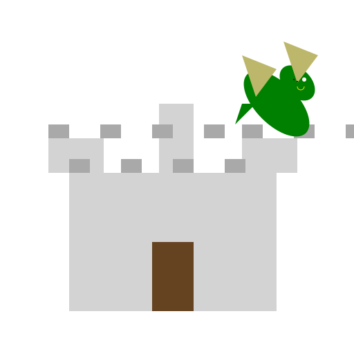 A Cozy Dragon-Castle Encounter - DrawGPT