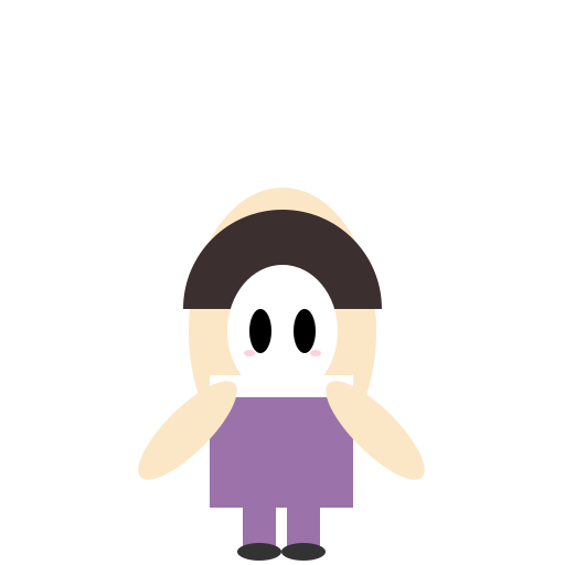 Chibi Character with a Blank White Mask - DrawGPT