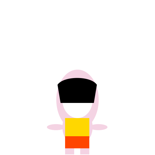 Chibi from Yomawari with a Blank White Mask - DrawGPT