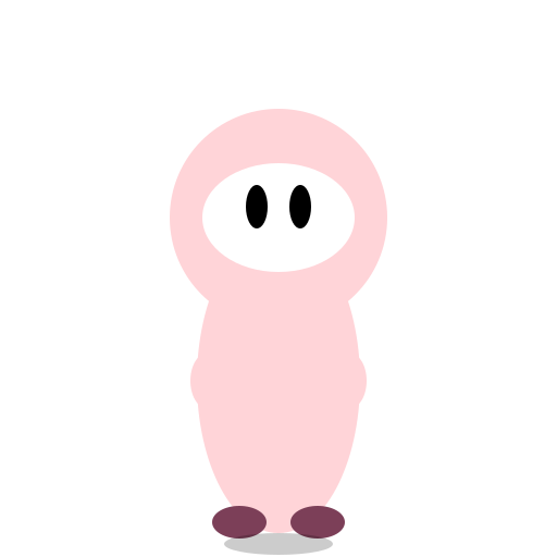 Chibi Yomawari Character with a Blank White Mask - DrawGPT