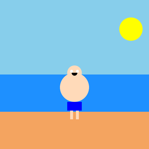 A Wholesome Day at the Beach - DrawGPT