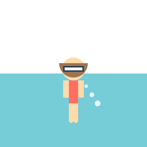 Aquatic Adventures of the Swimming Girl - DrawGPT