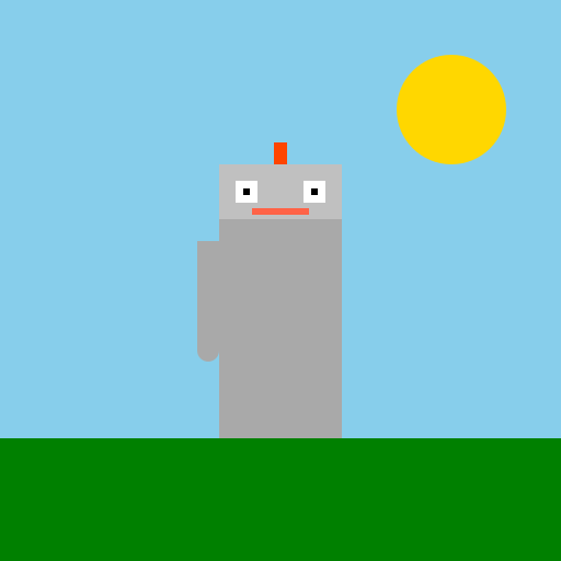 Friendly Robot Waving Hello - DrawGPT