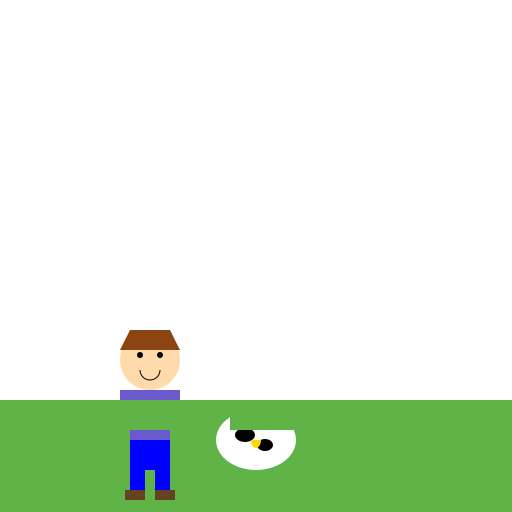 A Boy and His Bovine Buddy - DrawGPT