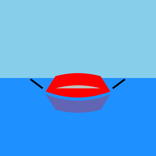 The Red Row Boat on a Peaceful Lake - DrawGPT The Red Row Boat on a Peaceful Lake - DrawGPT