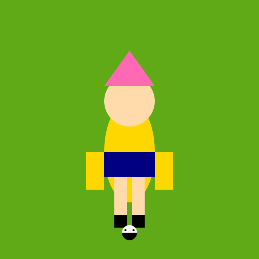 The Friendly Football Player - DrawGPT