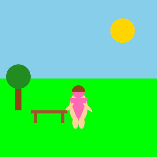 Woman Enjoying a Day at the Park - DrawGPT