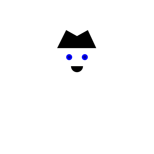 The Young Boy with Blue Eyes and Black Hair - DrawGPT