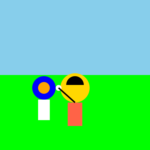 A Friendly Soccer Mishap - DrawGPT