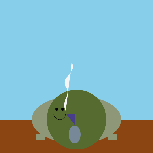The Lazy Terrapin from Minnesota Enjoying a Hookah - DrawGPT