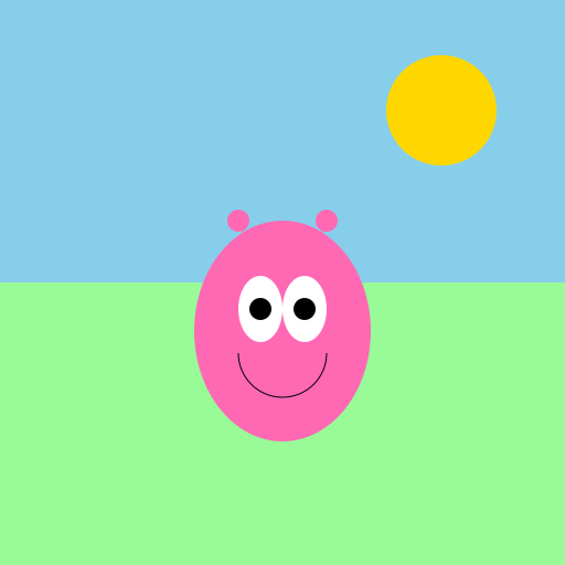 Whimsical Creature's Sunny Day - DrawGPT