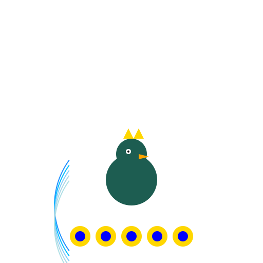 The Posh Peacock Parading Proudly - DrawGPT