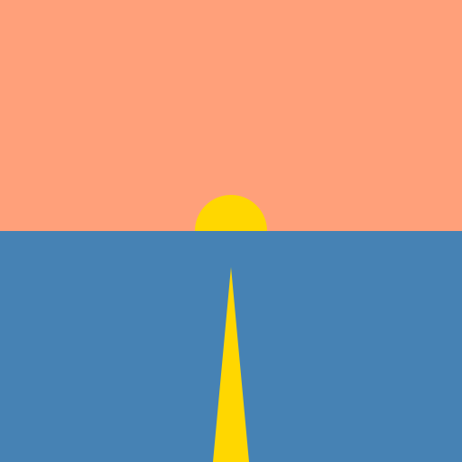 Reflection of a Sunset on a Lake - DrawGPT