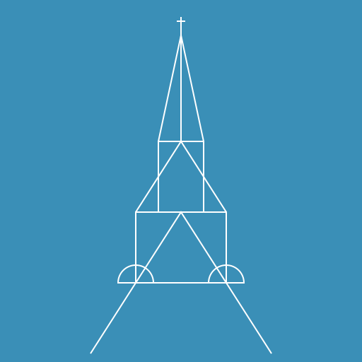 Eiffel Tower Blueprint Sketch - DrawGPT