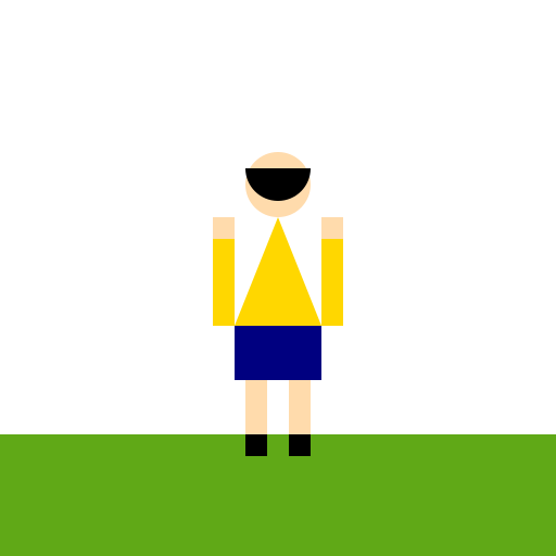 The Cheering Footballer - DrawGPT
