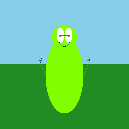 A Peaceful Alien - DrawGPT