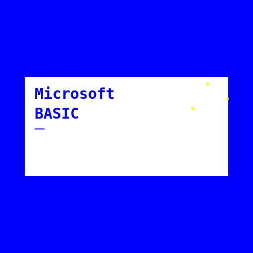 Retro BASIC Welcome - DrawGPT