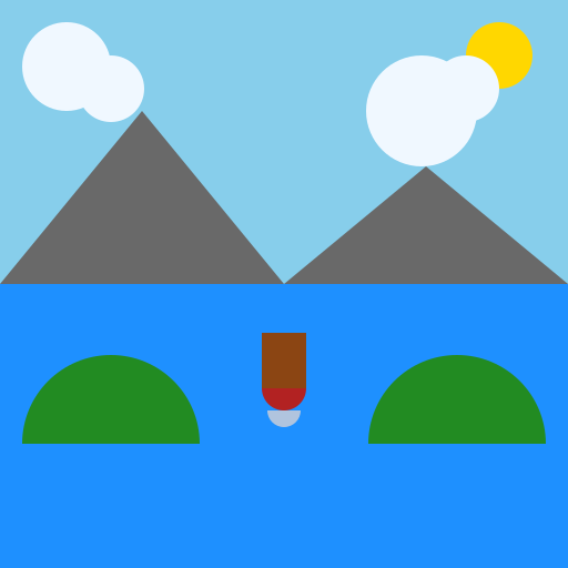 The Tranquil Lake Oasis - DrawGPT