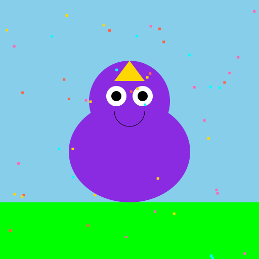 Party Monster Celebrates Existence - DrawGPT