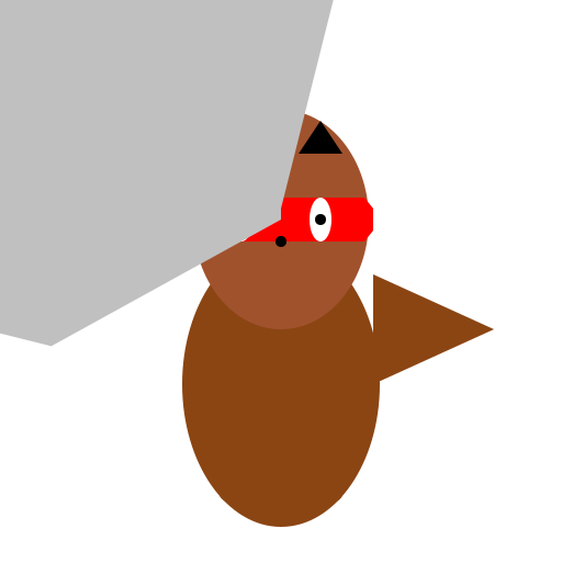 Ninja Squirrel with a Red Eye Mask - DrawGPT