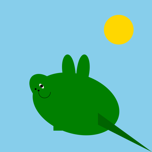 A Friendly Dragon Enjoying a Sunny Day - DrawGPT