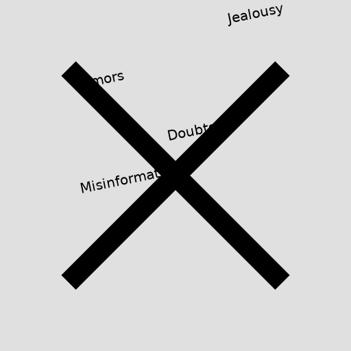 Graffiti Wall of Intrigues with a Resolute Red Cross - DrawGPT