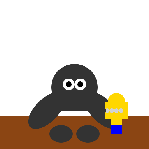 Gorilla's Day Out with a Reluctant Companion - DrawGPT