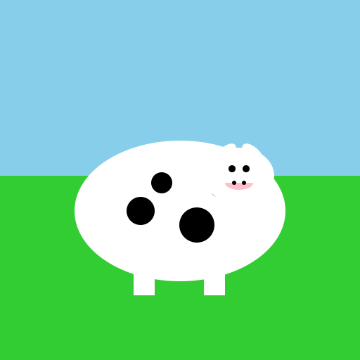 The Moo-st Colorful Cow on Canvas - DrawGPT