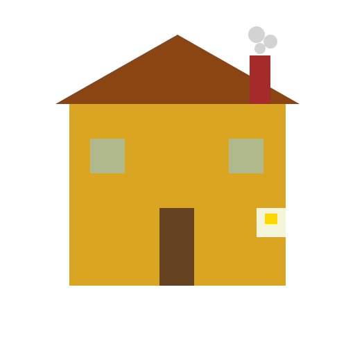 A Cozy House with a Peek into the Bedroom - DrawGPT