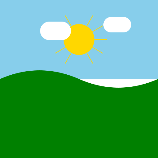 A Sunny Day in the Happy Hills - DrawGPT