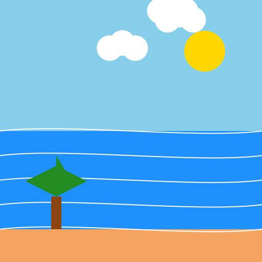 A Peaceful Beach Getaway - DrawGPT