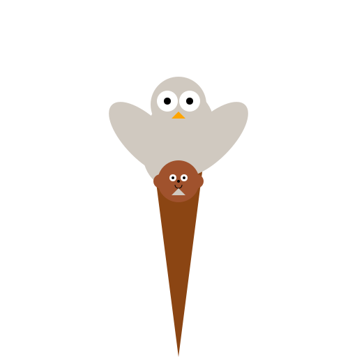 Owl Guardian and Monkey Protégé - DrawGPT