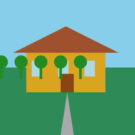 Majestic Mansion on the Hill - DrawGPT