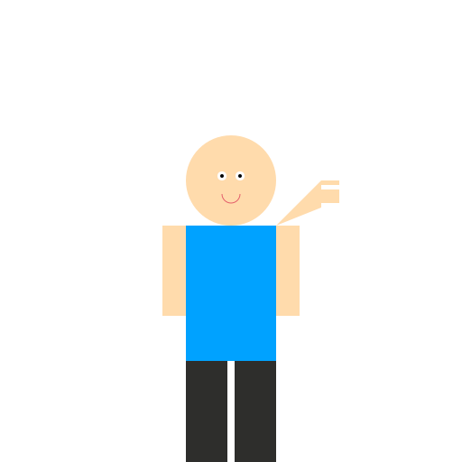 A Friendly Person Waving Hello - DrawGPT