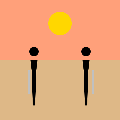 Samurai Standoff in Sunset - DrawGPT