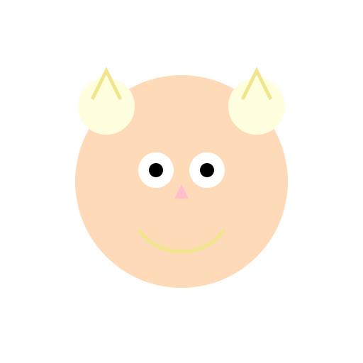 The Cheerful Round-Headed Creature with Fluffy Ears - DrawGPT